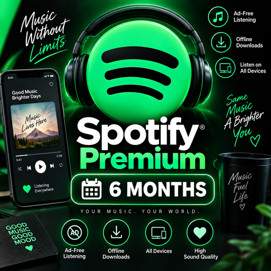 Spotify Premium 6 Month Subscription |  Digital Access